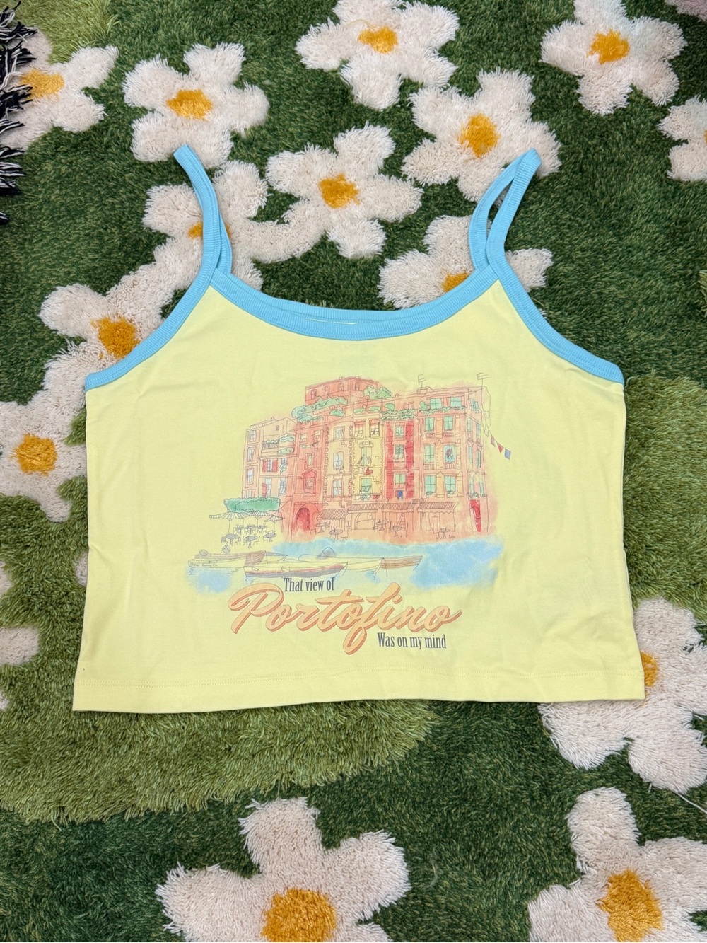 Taylor Swift Portofino Tank Top Yellow That View of Portofino Was On My Mind